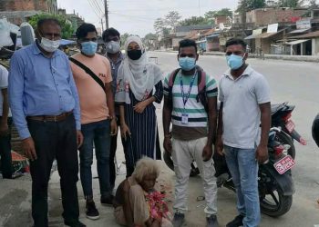 मानसिक सन्तुलन ठिक नभएकी वृद्धको उद्धार