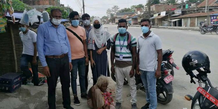 मानसिक सन्तुलन ठिक नभएकी वृद्धको उद्धार