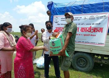 बगर क्षेत्रका अति विपन्न समुदायलाई राहत वितरण