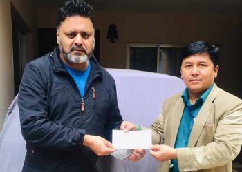 चलचित्र प्राविधिकलाई निर्मल शर्माको अर्थिक सहयोग