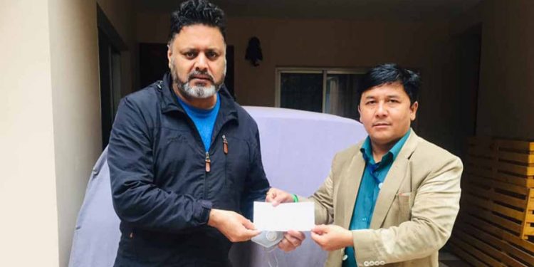 चलचित्र प्राविधिकलाई निर्मल शर्माको अर्थिक सहयोग