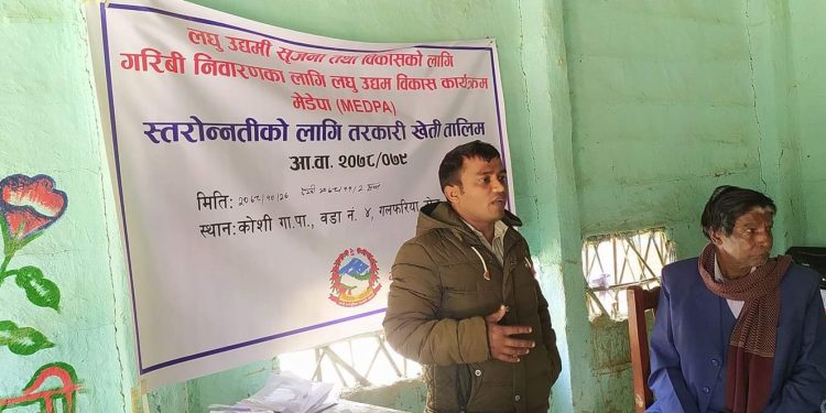 कोशीमा गाउँपालीकामा विभिन्न तालिम सम्पन्न