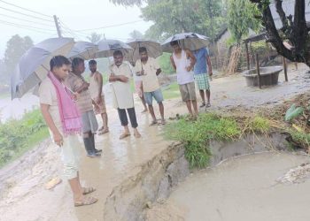 सुनसरीमा दर्जनौं घरपरिवार विस्थापित