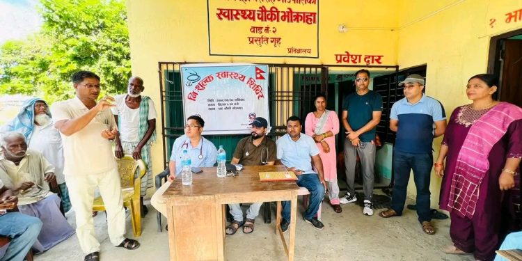 निशुल्क स्वास्थ्य शिविर सम्पन्न