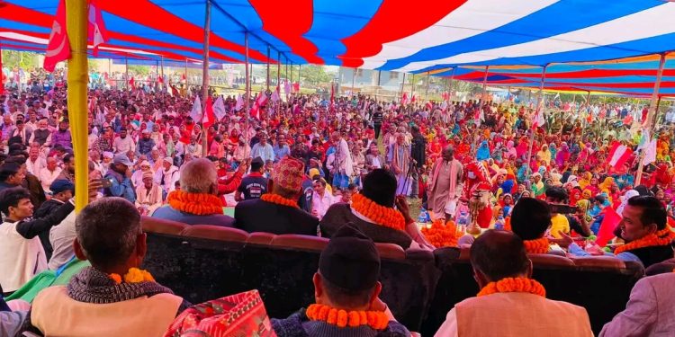 सुनसरी ४ मा लोकतान्त्रिक गठबन्धनको शक्ति प्रदर्शन