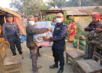 पीडितको साथमा सुनसरी प्रहरी