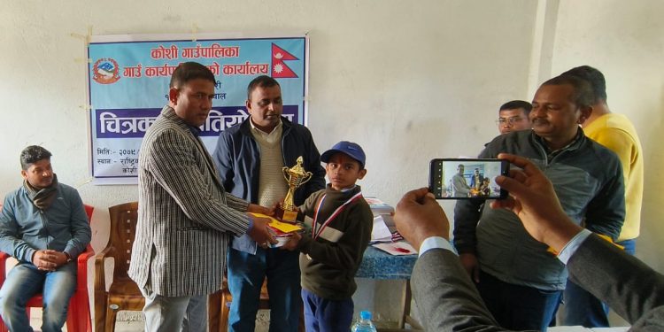 समाजको चित्रण गर्न कोसीमा चित्रकला प्रतियोगिता