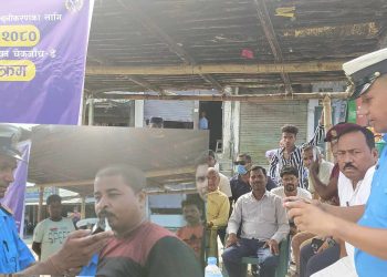 भण्टाबारीमा ट्राफिक प्रहरीद्वारा ‘लापसे’ अभियान
