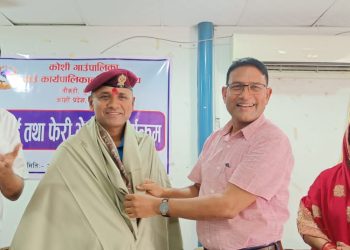 सुनसरीका एसपी र डिएसपीको बिदाई