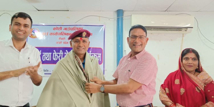 सुनसरीका एसपी र डिएसपीको बिदाई