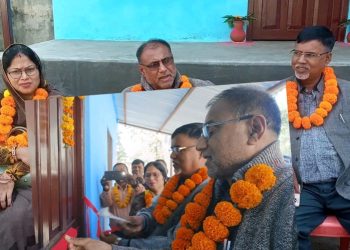 प्रदेश सभामुख मन्सुरीबाट पशु शाखाको भवन उद्घाटन