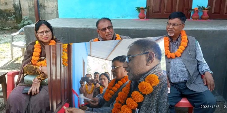 प्रदेश सभामुख मन्सुरीबाट पशु शाखाको भवन उद्घाटन