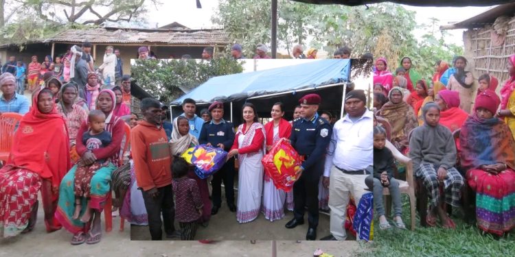 अल्पसंख्यक समुदायलाई न्यानो कपडा वितरण