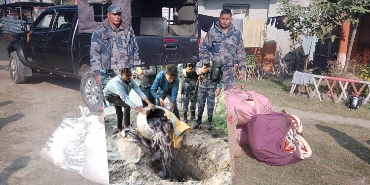 सशस्त्र प्रहरीद्वारा भन्सार छलीको सामन बरामद