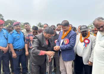 सप्तकोशी माविको बिद्यालय भवन शिलान्यास