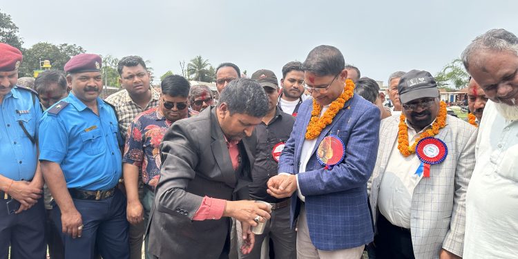 सप्तकोशी माविको बिद्यालय भवन शिलान्यास