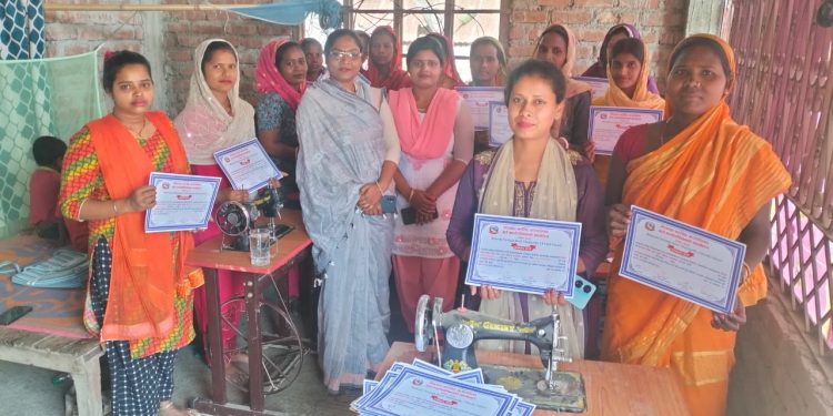 भोक्राहामा ४५ दिने सिलाई कटाई तालिम