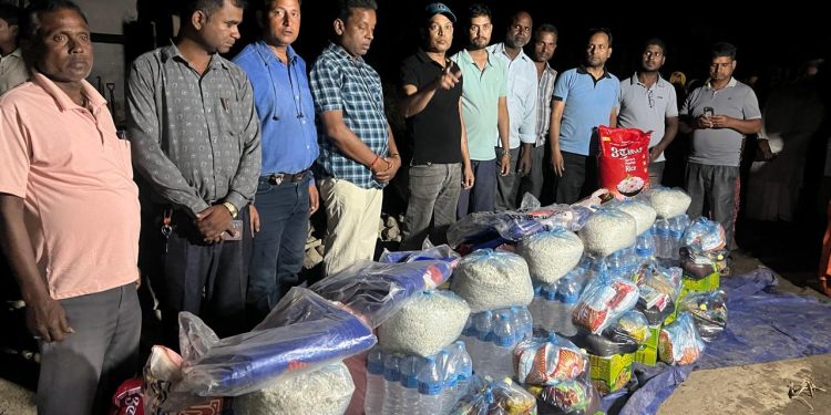 आगलागी पीडित लाई राहत वितरण