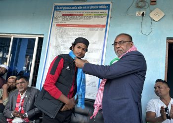 कलाकार उमर खान हरिनगरमा सम्मानित